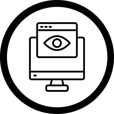 İnternet Güvenlik Vektörü Simgesi Tasarımı