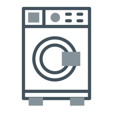 - Makine. Web simgesi basit illüstrasyon