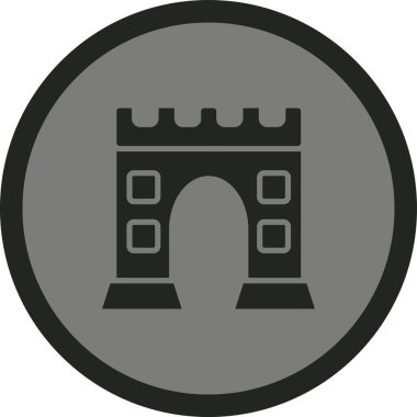 Köprü. Web simgesi basit tasarım