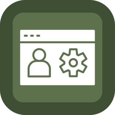 Web tarayıcı simgesi vektör illüstrasyonu