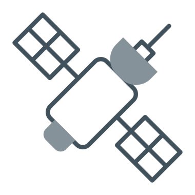 uydu simgesi vektör illüstrasyonu