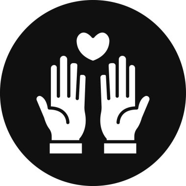 Bir kalp simgesinin vektör illüstrasyonu