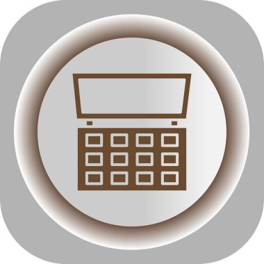 hesap makinesi simgesi vektör illüstrasyonu