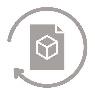 karton kutu simgesi beyaz arkaplanda izole edilmiş modaya uygun düz biçimli