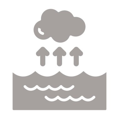 Yağmurlu bulut. Web simgesi basit tasarım