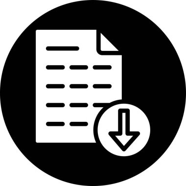 belge simgesi vektör illüstrasyonu