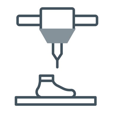 Ayakkabı ikonu. İnce çizgi tarzı tasarım. vektör izole çizimi