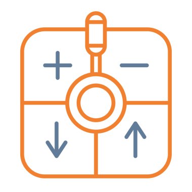 Bir gaz simgesinin vektör illüstrasyonu