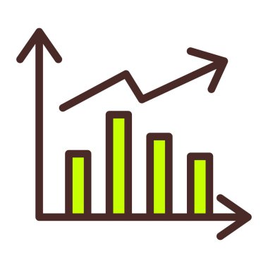 çubuk çizelgesi vektör illüstrasyonu