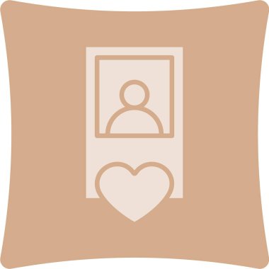 Bir kalp simgesinin vektör illüstrasyonu