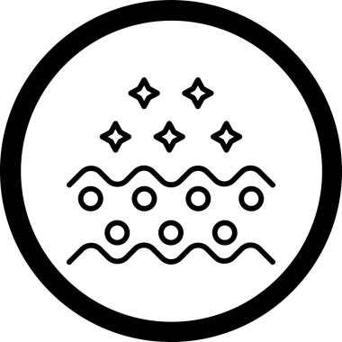 Bir yıldız simgesinin vektör illüstrasyonu