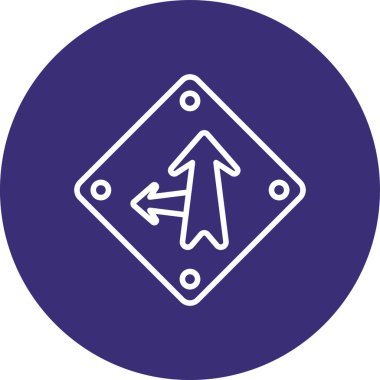 vektör illüstrasyonu, yön ok simgesi