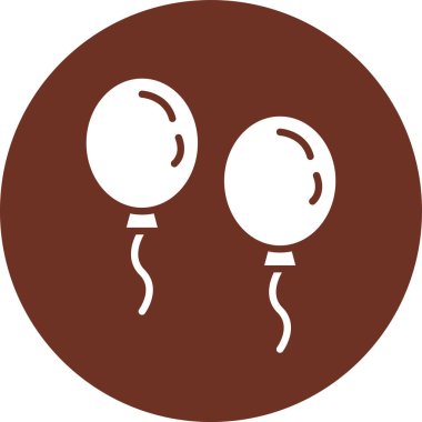 Balonlar. Web simgesi basit illüstrasyon