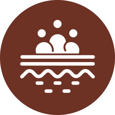 vektör su dalgaları simgesi