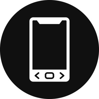 Akıllı telefon simgesinin vektör illüstrasyonu