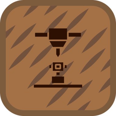 Kahve öğütücü ikonu. vektör illüstrasyonu