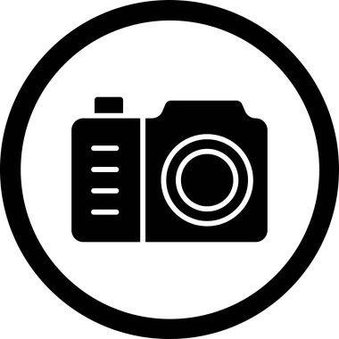 Kamera. Web simgesi basit illüstrasyon