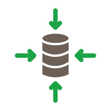 sunucu vektörü düz simgesi