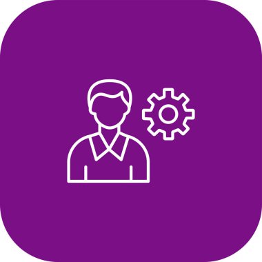 İş adamı simgesinin vektör illüstrasyonu