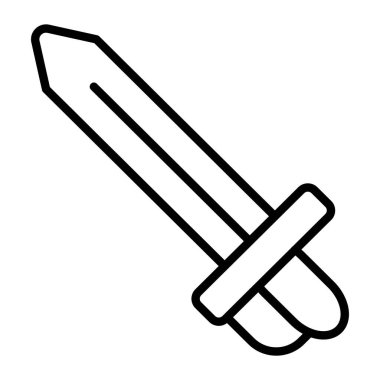 kılıç simgesi vektör illüstrasyonu