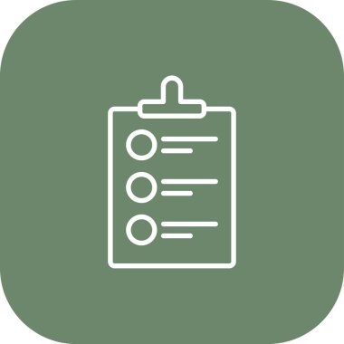 Kontrol listesi simgesi, vektör illüstrasyon tasarımı