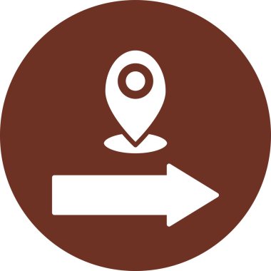 konum. Web simgesi basit illüstrasyon