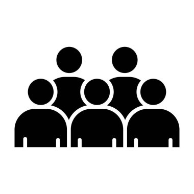 İnsanlar simgesi. Vektör çizim