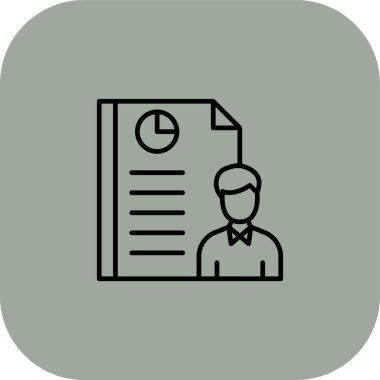 Belge simgesi tutan bir adamın vektör illüstrasyonu