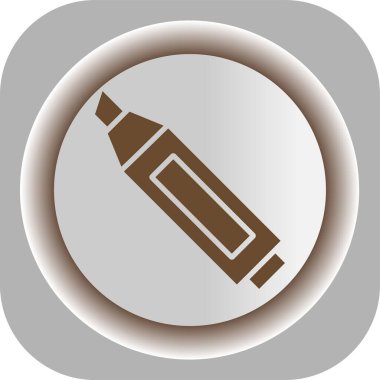 Kalem simgesi, vektör illüstrasyonu