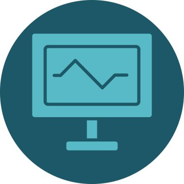 vektör lcd simgesi illüstrasyonu