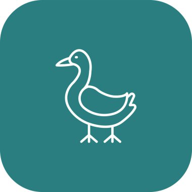 Kaz ağı simgesi, vektör illüstrasyonu