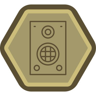 Altın bir rozet çizimi