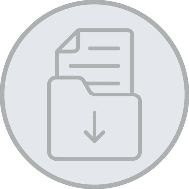 belge dosya vektör illüstrasyon simgesi