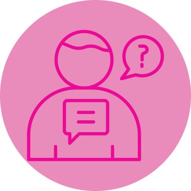 Bir kadın simgesinin vektör illüstrasyonu