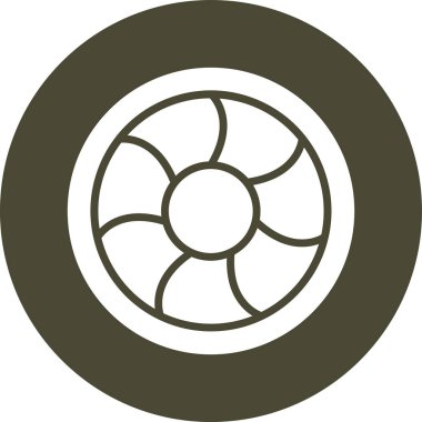 fan simgesi vektör illüstrasyonu