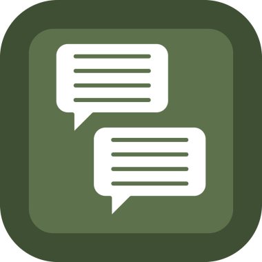 Sohbet simgesi vektör illüstrasyonu