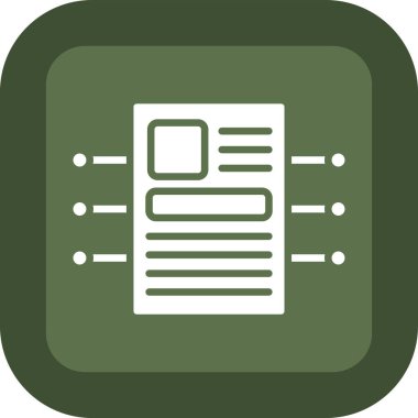 Vektör belgesi Simge illüstrasyonu