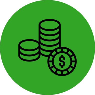 Dolar vektör simgesi modern basit vektör çizimi