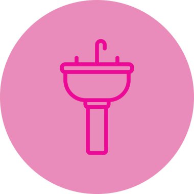 Duş simgesinin vektör illüstrasyonu