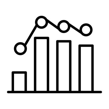 grafik vektörü ince çizgi simgesi
