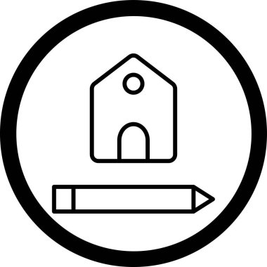 Yapı simgesinin vektör illüstrasyonu