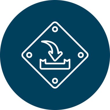 ok simgesinin vektör illüstrasyonu