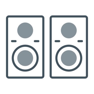 Hoparlörlerin vektör çizimi