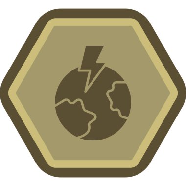 Modern bir simgenin vektör illüstrasyonu