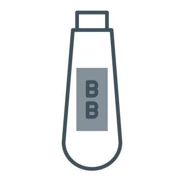 Modern b 'nin vektör illüstrasyonu eksik simgesi