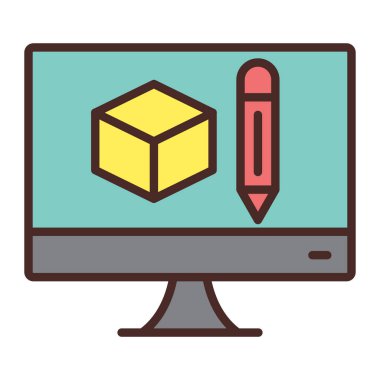 Web tasarım renk simgesi, vektör