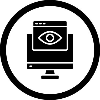 Göz monitörü ağ simgesi