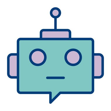 Konuş. Web simgesi basit illüstrasyon