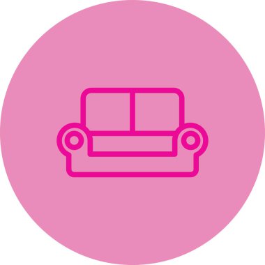 Bir araba simgesinin vektör illüstrasyonu