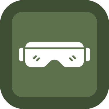 vektör modern gözlük düz simgesi